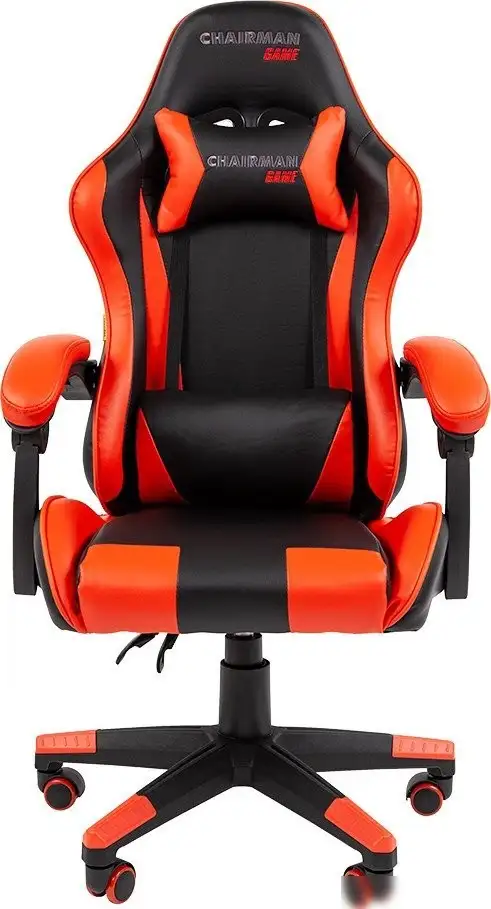 Игровое (геймерское) кресло CHAIRMAN Game CH29 (экокожа черный/красный) – фото товара