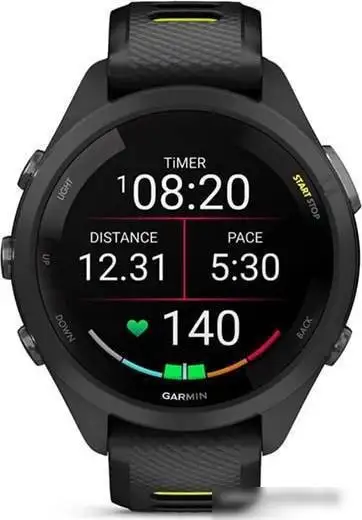 Умные часы Garmin Forerunner 265S 42 мм (черный/желтый) – фото товара