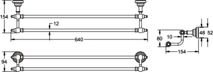 Держатель для полотенца Rose RG1127 – фото товара