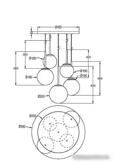 Подвесная люстра Maytoni Basic form MOD321PL-05G1 – фото товара