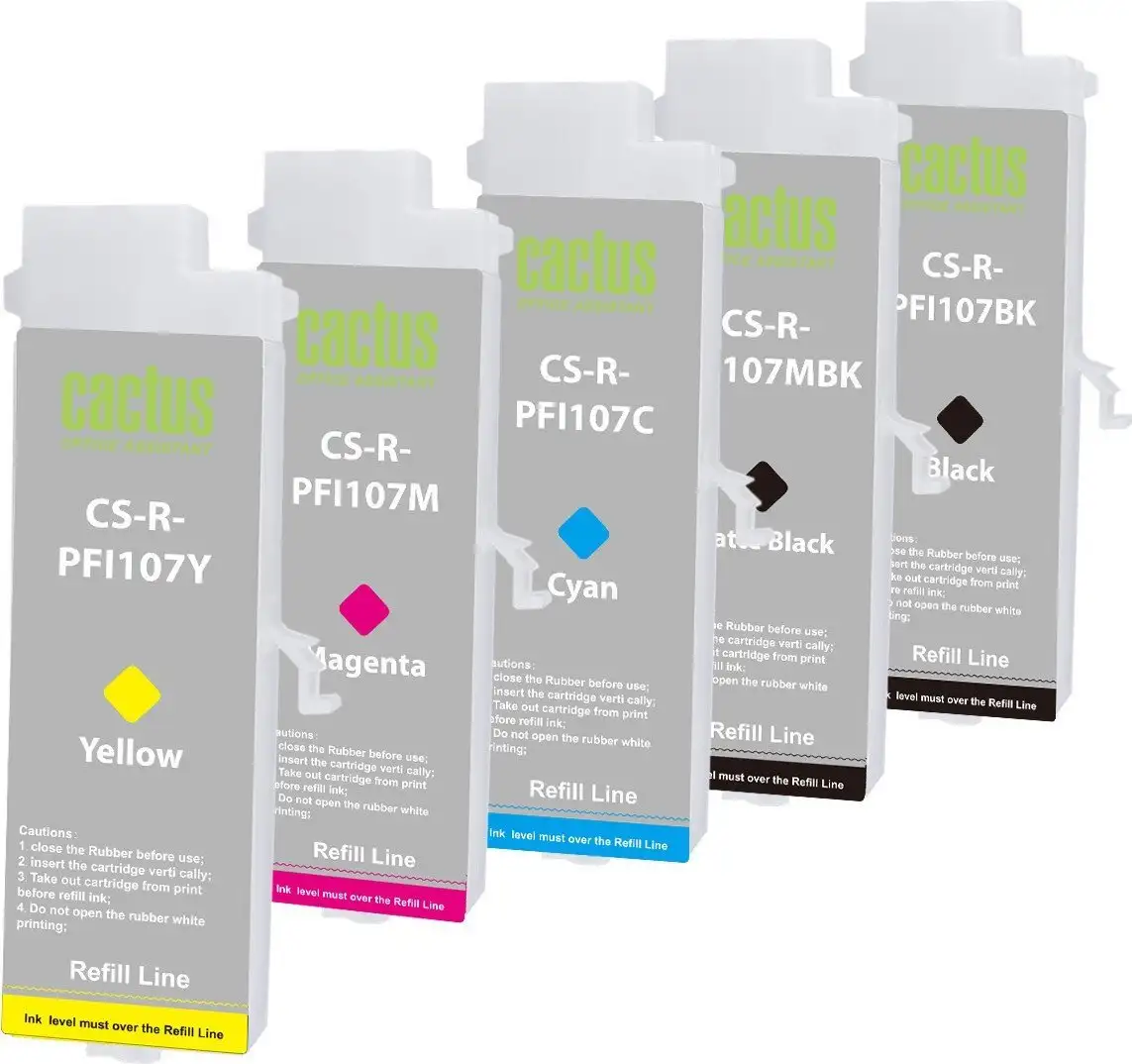Картридж CACTUS CS-R-PFI107SET без чипа – фото товара