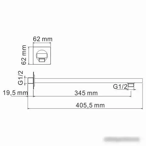 Излив Wasserkraft A183 - фото товара