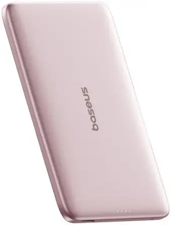 Внешний аккумулятор Baseus PicoGo AM41 Ultra-Slim Magnetic Power Bank 5000mAh (розовый) – изображение в каталоге