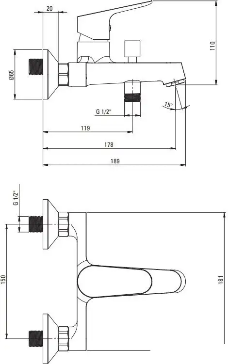 Комплект смесителей Deante Chaber BGCB010M - фото товара