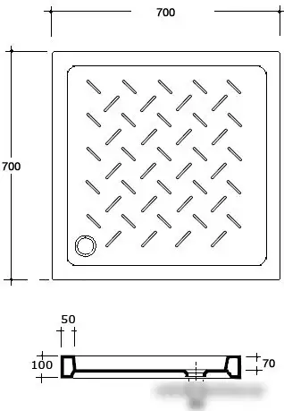 Душевой поддон RGW CR-077 70x70 - фото товара