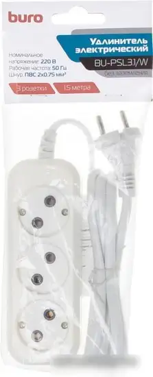 Сетевой фильтр Buro BU-PSL3.1/W – фото товара