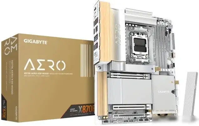 Материнская плата Gigabyte X870E Aero X3D Wood – фото товара