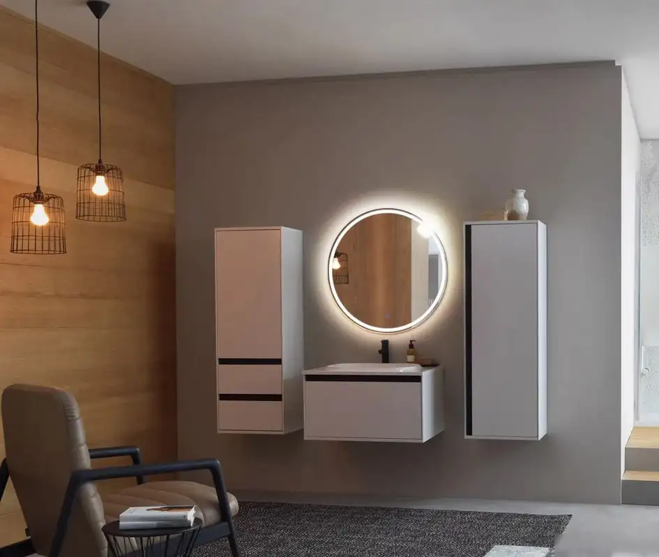 Пекам Зеркало Ring 1 80x80 ring1-80x80s (с подсветкой и сенсором на прикосновение) – фото товара