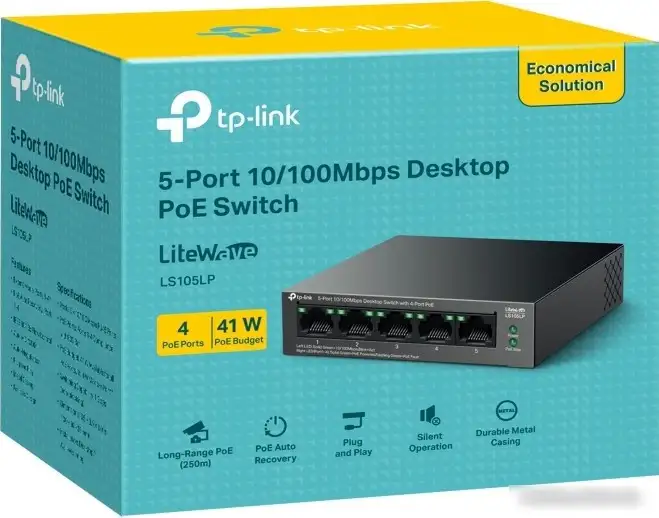 Неуправляемый коммутатор TP-Link LiteWave LS105LP V1 – фото товара