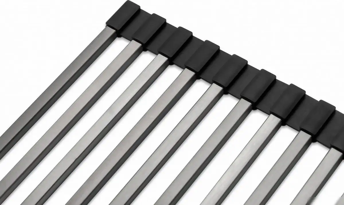 Коврик для сушки Paulmark Ролл-мат Extra R405-GM (вороненая сталь/черный)