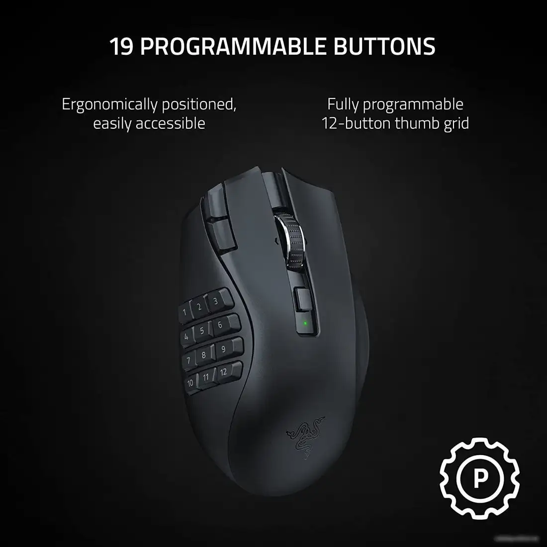 Игровая мышь Razer Naga V2 HyperSpeed – фото товара
