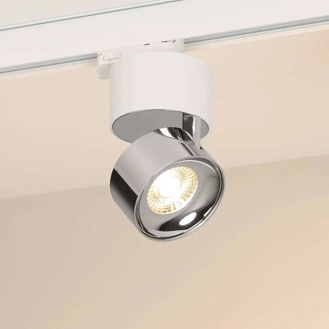 Трековый светильник Arlight SP-PLURIO-TRACK-4TR-R77-9W Warm3000 WH-CHR 36deg 038118 – фото товара
