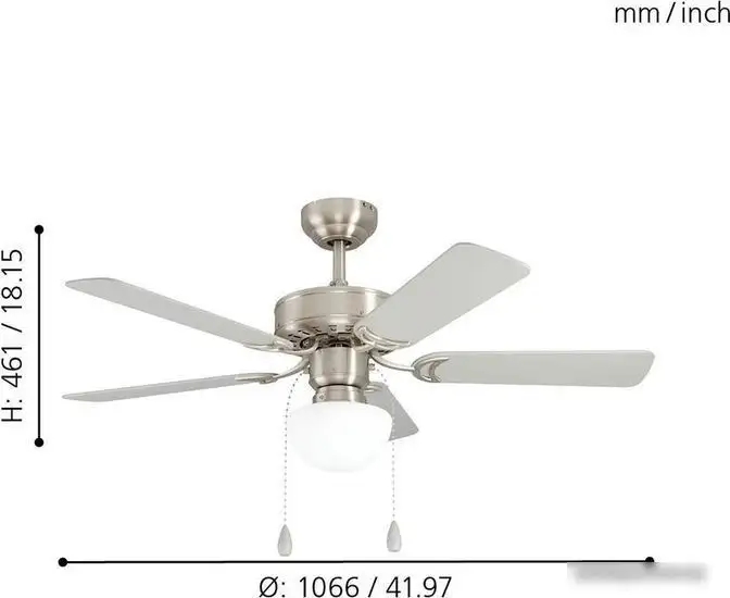 Светильник с вентилятором Eglo Cadiz 35074