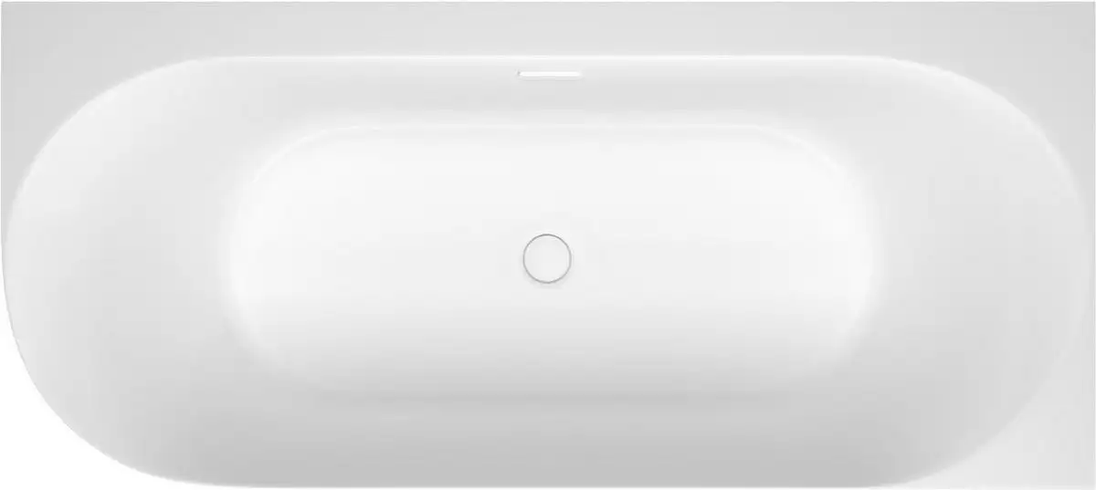 Ванна Wellsee Collaro 180x80 28910602R (пристенная ванна (правая) белый глянец, экран, ножки, сифон-автомат глянцевый белый) - фото товара