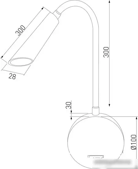 Бра Elektrostandard Stem 40120/LED (черный) – фото товара