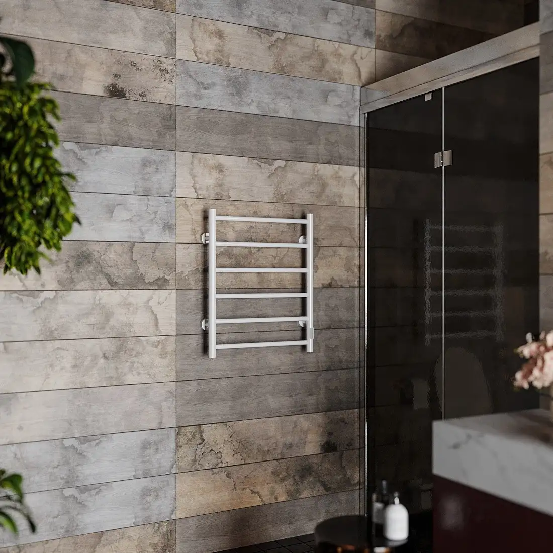 Полотенцесушитель Roxen Santi BK-109AW-6T 11030-5365W (белый) - фото товара