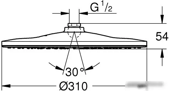 Верхний душ Grohe Rainshower 310 Mono 26561000 - фото товара