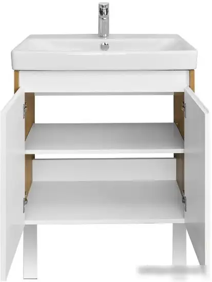 Акватон Тумба под умывальник Сканди Doors 70 1A278901SDZ90 (белый/дуб рустикальный) – фото товара