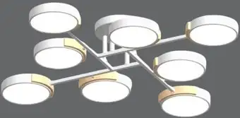 Припотолочная люстра LED4U L3212-840 WH – изображение в каталоге