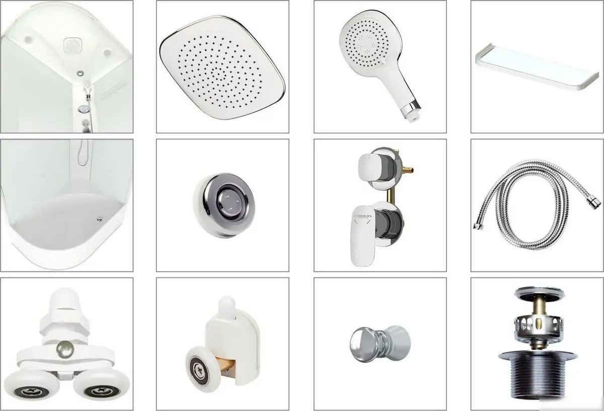 Душевая кабина Domani-Spa Delight Slim 128 High R 120x80 DS01DS128RHBT00 - фото товара