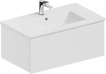 ЗОВ Тумба с умывальником Кито 100 K100LW0MWM-OL100 (белый матовый) – изображение в каталоге