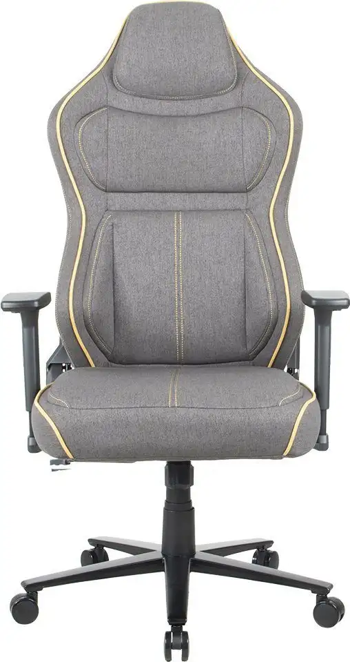 Игровое (геймерское) кресло CHAIRMAN CH31 (ткань, темно-серый/желтый кант) – фото товара