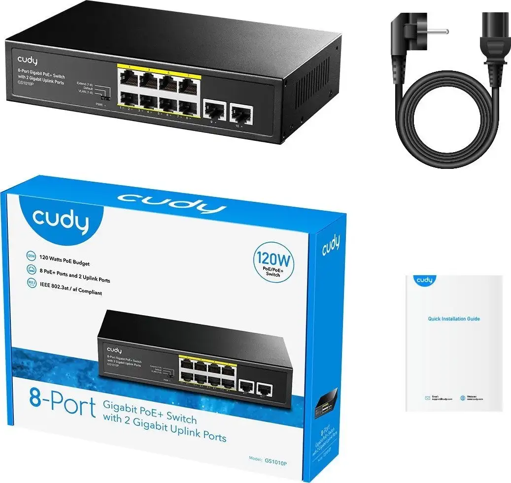 Неуправляемый коммутатор Cudy GS1010P 1.0 – фото товара