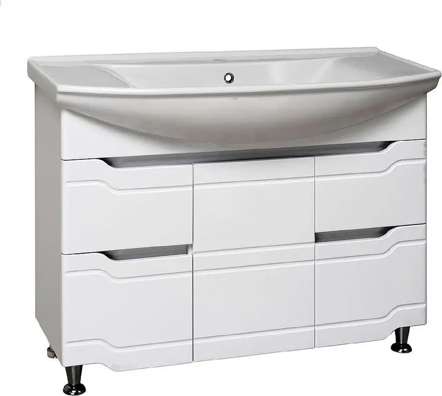 Runo Тумба с умывальником Runo Стиль 105 + Стиль 1050 (напольная) – фото товара