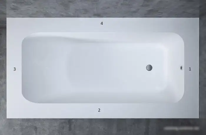 Ванна Salini Orlando Vasta 190x100 102014M (S-Sense, матовый) - фото товара