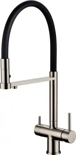 Смеситель Grocenberg GB4095 с гибким изливом (никель) - изображение в каталоге