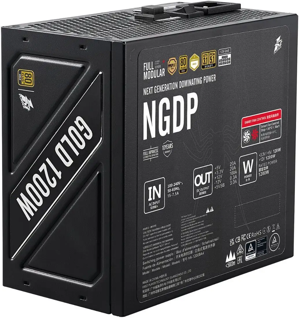 Блок питания 1stPlayer NGDP Gold 1200W HA-1200BA4 – фото товара