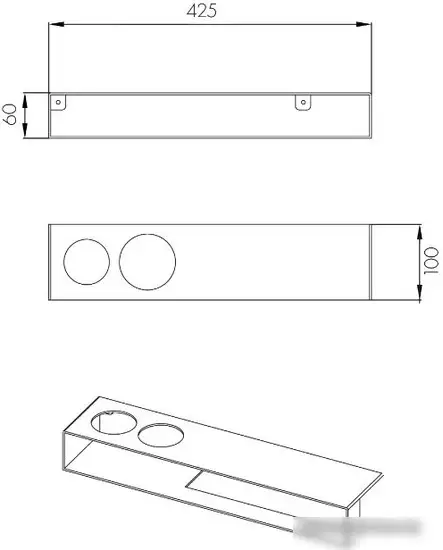 Акватон Полка для ванной Лофт Урбан 1A255603LQX70 – фото товара