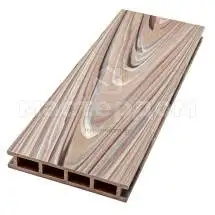 Террасная доска ДПК LECOLE Мультиколор 145х25x5000, Золотой оазис