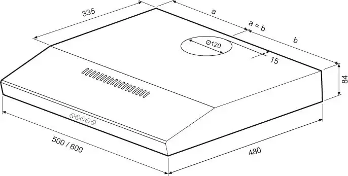 Кухонная вытяжка Krona EVA 600 PB (белый) - фото товара