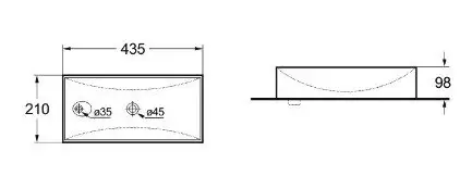 Умывальник SantiLine SL-2023L - фото товара