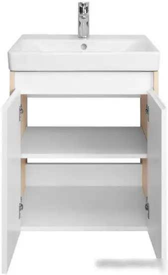 Акватон Тумба под умывальник Сканди Doors 55 1A278801SDB20 (белый/дуб верона) – фото товара