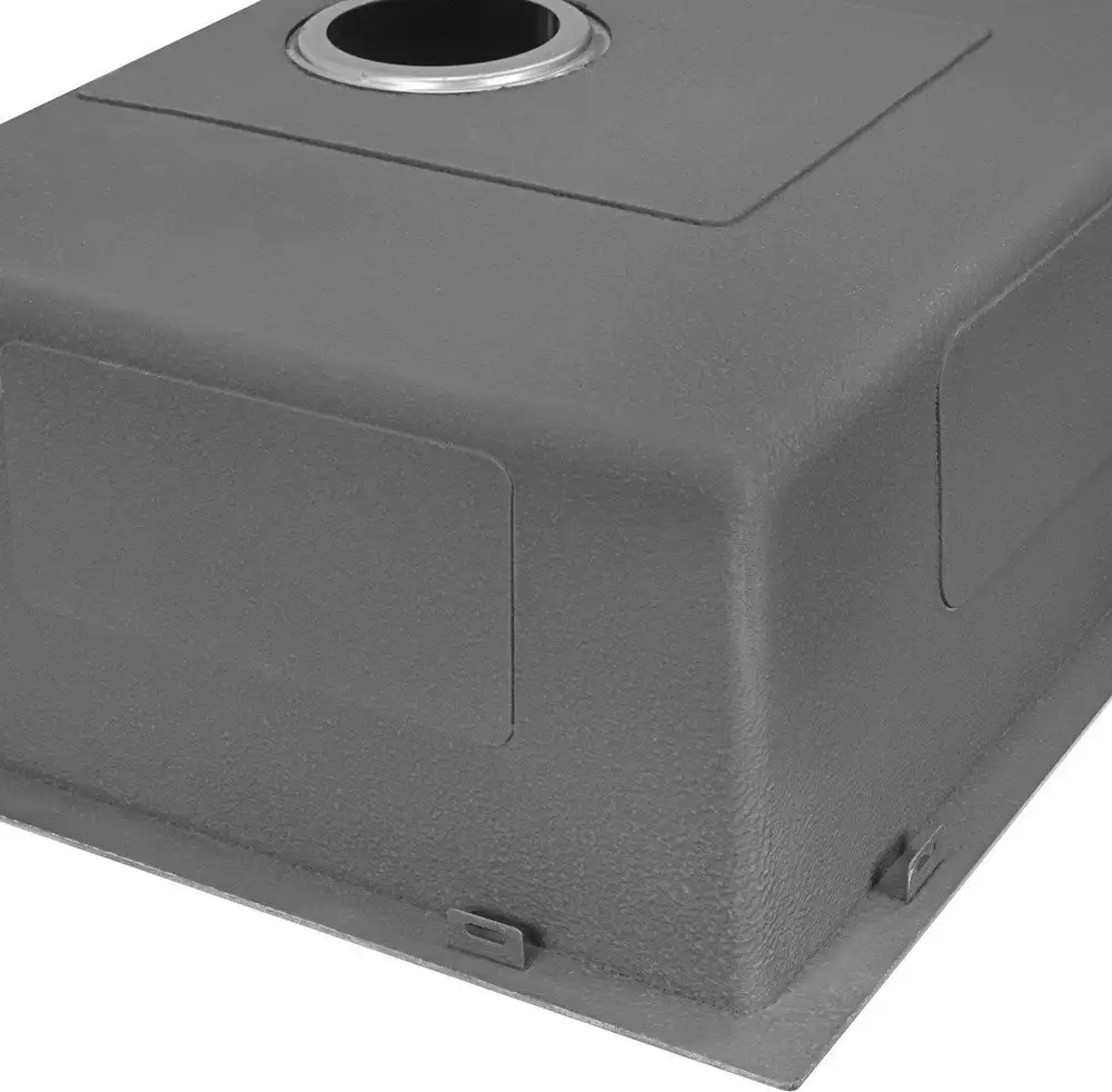 Кухонная мойка ARFEKA ECO AR 450*500 BLACK PVD NANO DECOR MILLET GRAINS - фото товара