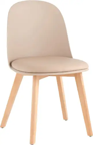 Стул Stool Group Fog с подушкой SL-7022DM (бежевый, деревянные ножки) – изображение в каталоге