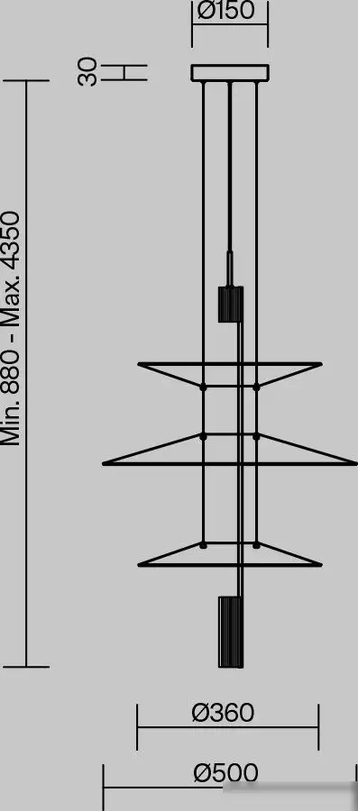Подвесная люстра Freya Mono FR6190PL-L7WB – фото товара