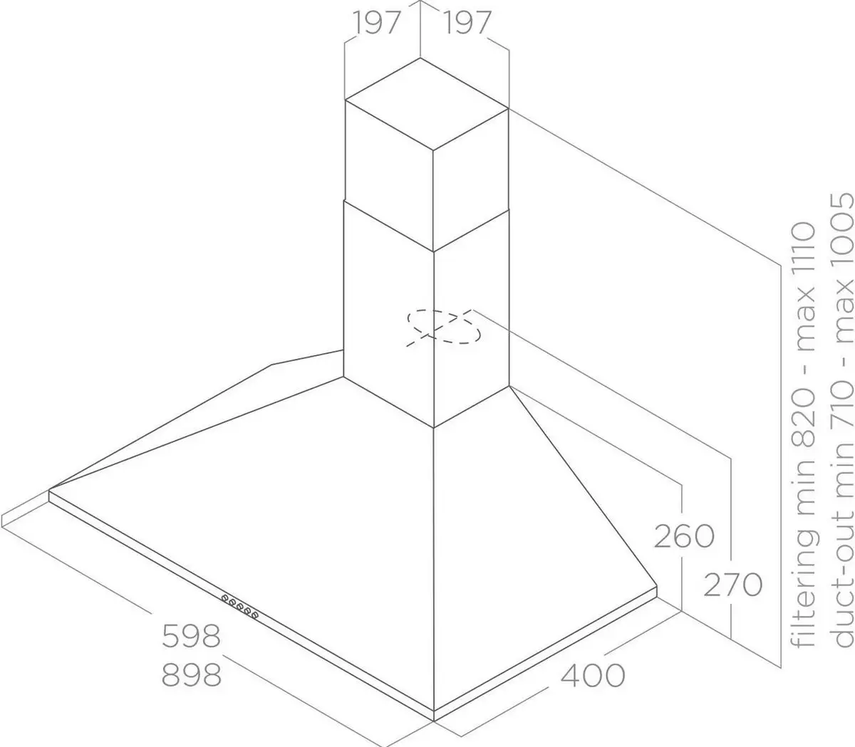 Кухонная вытяжка Elica Tamaya Rail ANBR/A/90 PRF0177406 - фото товара