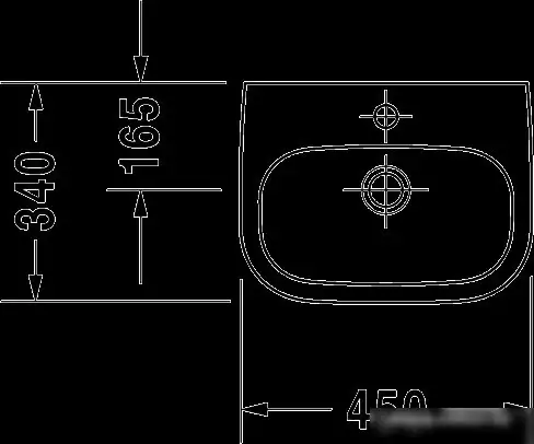 Умывальник Duravit D-Code 45x34 (07054500002) - фото товара