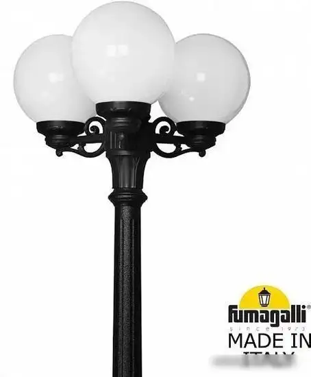 Городской фонарь Fumagalli Globe RICU BISSO/G250 3L FU_G25.157.S30.AYF1R – фото товара