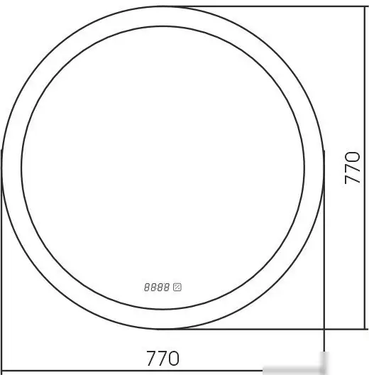Silver Mirrors Зеркало Перла D650 LED-00002254 – фото товара