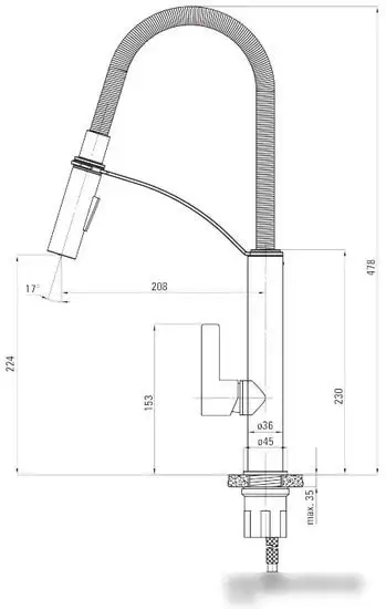 Смеситель Deante Gerbera BGB N72M - фото товара