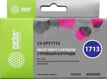Картридж CACTUS CS-EPT1713 (аналог Epson C13T17134A10) – изображение в каталоге