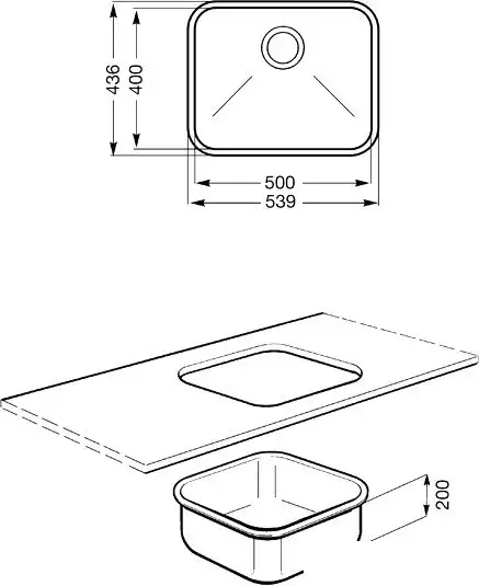 Кухонная мойка Smeg UM50 - фото товара