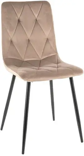 Стул Signal Tom Velvet (bluvel 40 темно-бежевый/черный) – изображение в каталоге