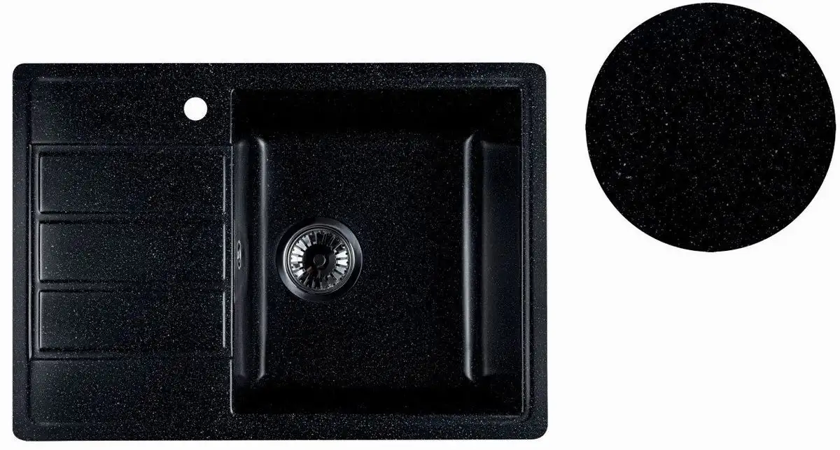Кухонная мойка Marblan Recta R (черный) - фото товара