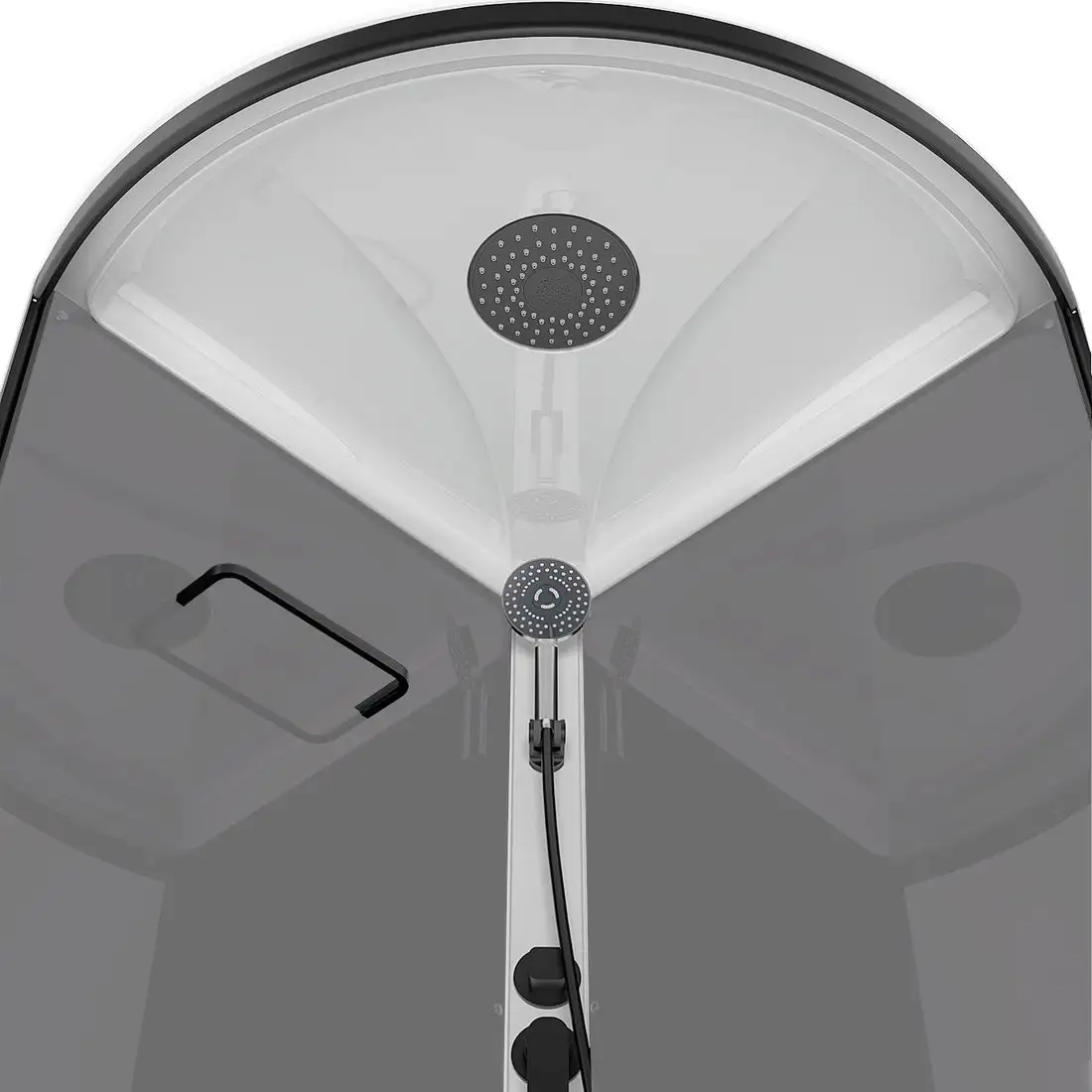 Душевая кабина Domani-Spa Simple 99 Mid 90x90 DS01Sm99MGrCl00.Gt-V1.2-Black - фото товара