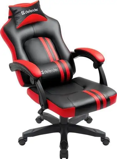 Кресло Defender Mercury (черный/красный) – фото товара